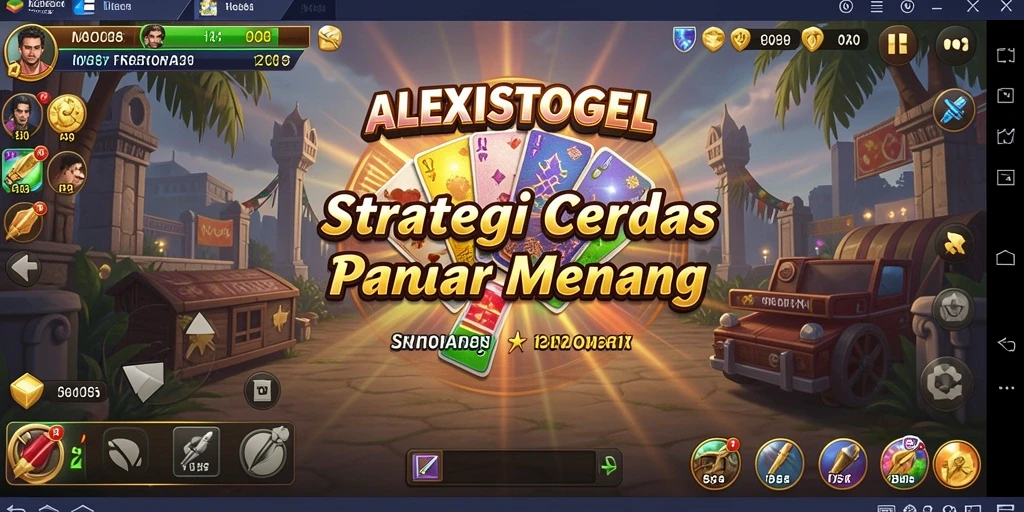 Tampilan gameplay mendebarkan dalam ALEXISTOGEL.