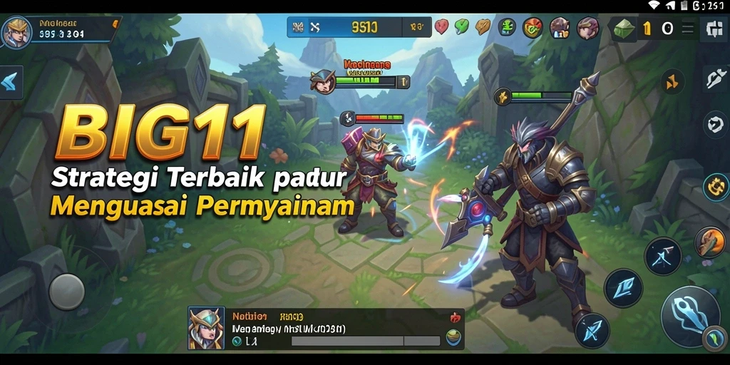 Tangkapan layar utama BIG11 yang menunjukkan aksi strategis yang mendebarkan.