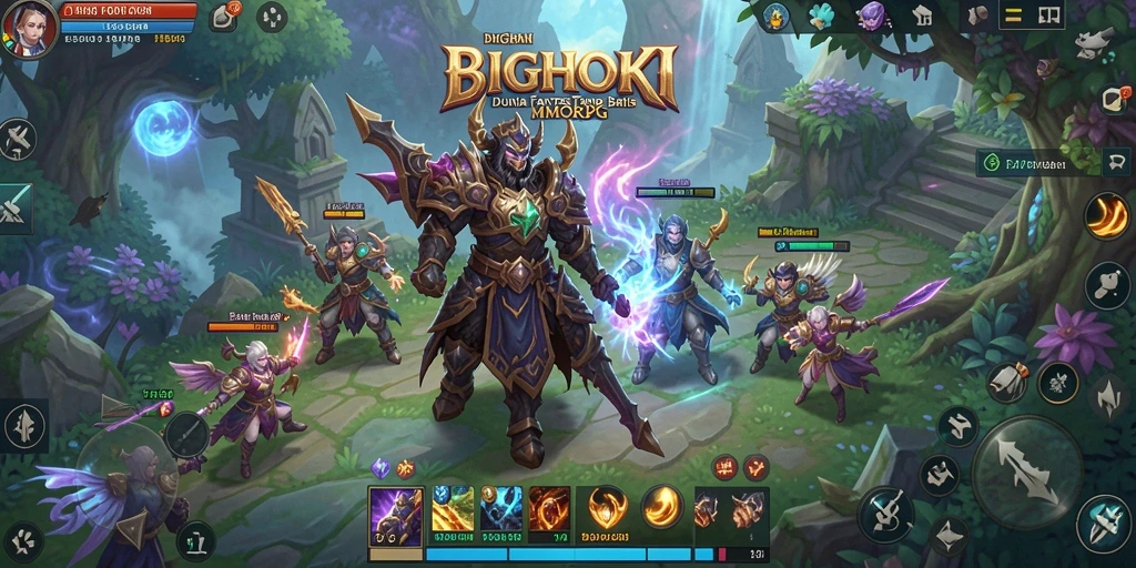 Gameplay seru di BIGHOKI dengan grafis menawan dan banyak karakter.