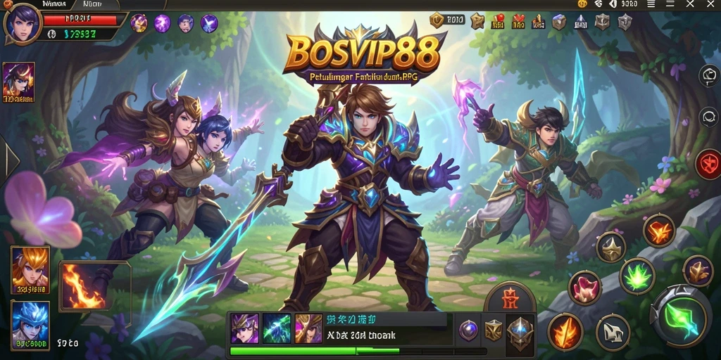 Tangkapan layar gameplay <strong>BOSVIP88</strong> menunjukkan aksi pertempuran yang mendebarkan.
