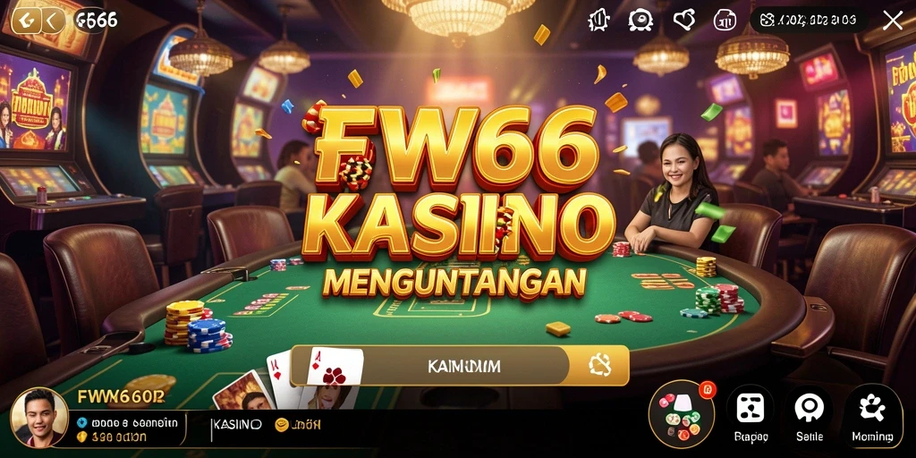 Tampilan menarik dari gameplay Kasino di FW66.