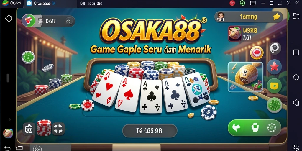 Tampilan awal permainan Gaple di OSAKA88 yang seru dan interaktif.