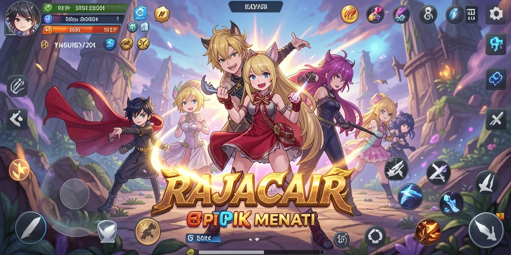 Tampilan gameplay RAJACAIR yang memukau dan karakter menarik.