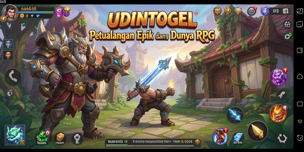 Tampilan menarik dari gameplay RPG UDINTOGEL dengan aksi petualangan yang seru.