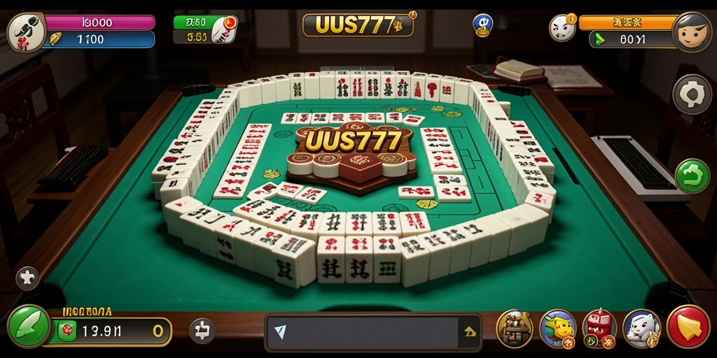 Tangkapan layar UUS777 menampilkan gameplay Mahjong yang menarik dan mendebarkan.