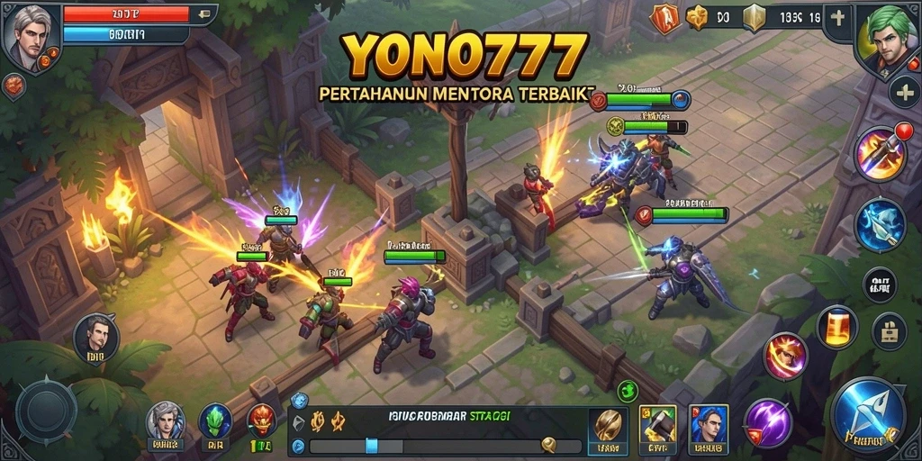 Tangkapan layar YONO777 menampilkan aksi mendebarkan dari gameplay Tower Defense.