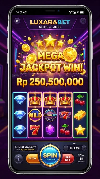 Pengguna menikmati proses unduh cepat di luxarabet.